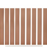 VidaXL Vervangende schuttingplanken 9 st 170 cm HKC bruin