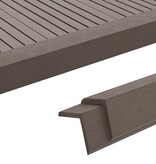 VidaXL Terras hoekplinten 5 st 170 cm HKC donkerbruin