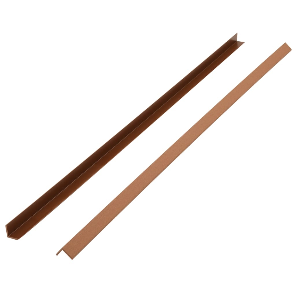 VidaXL Terras hoekplinten 5 st 170 cm HKC lichtbruin