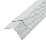 VidaXL 5 st Terras hoekplinten 170 cm aluminium zilverkleurig