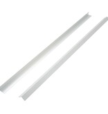 VidaXL 5 st Terras hoekplinten 170 cm aluminium zilverkleurig