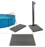 VidaXL Vloerelement voor solardouche of zwembadladder HKC