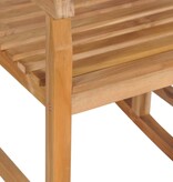 VidaXL Schommelstoel massief teakhout