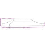 VidaXL Partytentdak 3x6 m antraciet