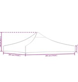 VidaXL Partytentdak 3x3 m blauw