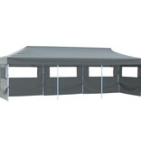 VidaXL Vouwtent pop-up met 5 zijwanden 870x291x315 cm antraciet