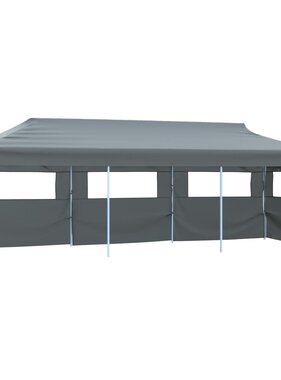 VidaXL Vouwtent pop-up met 5 zijwanden 870x291x315 cm antraciet