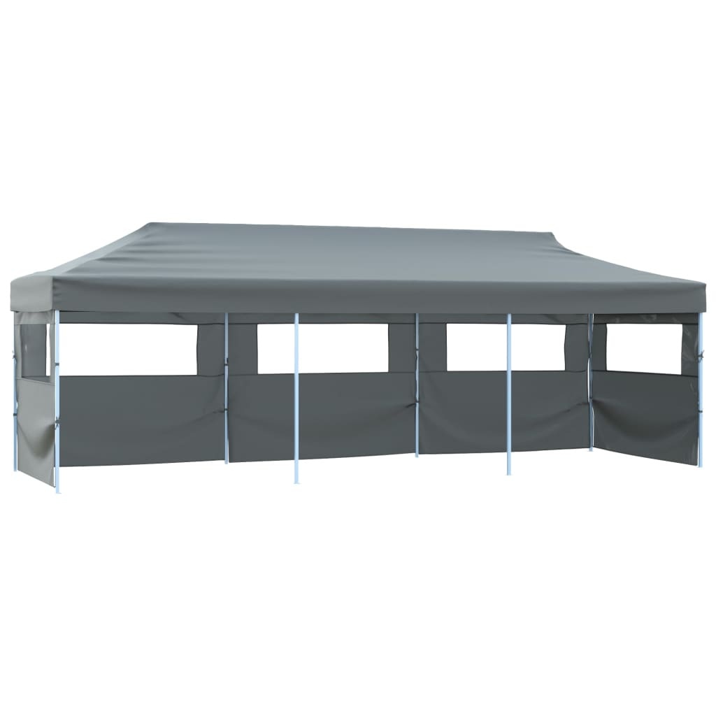 VidaXL Vouwtent pop-up met 5 zijwanden 870x291x315 cm antraciet
