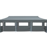 VidaXL Vouwtent pop-up met 5 zijwanden 870x291x315 cm antraciet