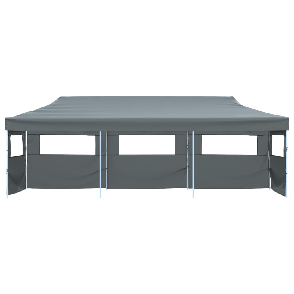 VidaXL Vouwtent pop-up met 5 zijwanden 870x291x315 cm antraciet