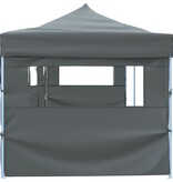 VidaXL Vouwtent pop-up met 5 zijwanden 870x291x315 cm antraciet
