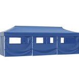 VidaXL Vouwtent pop-up met 8 zijwanden 870x291x315 cm blauw