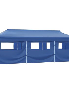 VidaXL Vouwtent pop-up met 8 zijwanden 870x291x315 cm blauw