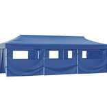 VidaXL Vouwtent pop-up met 8 zijwanden 870x291x315 cm blauw