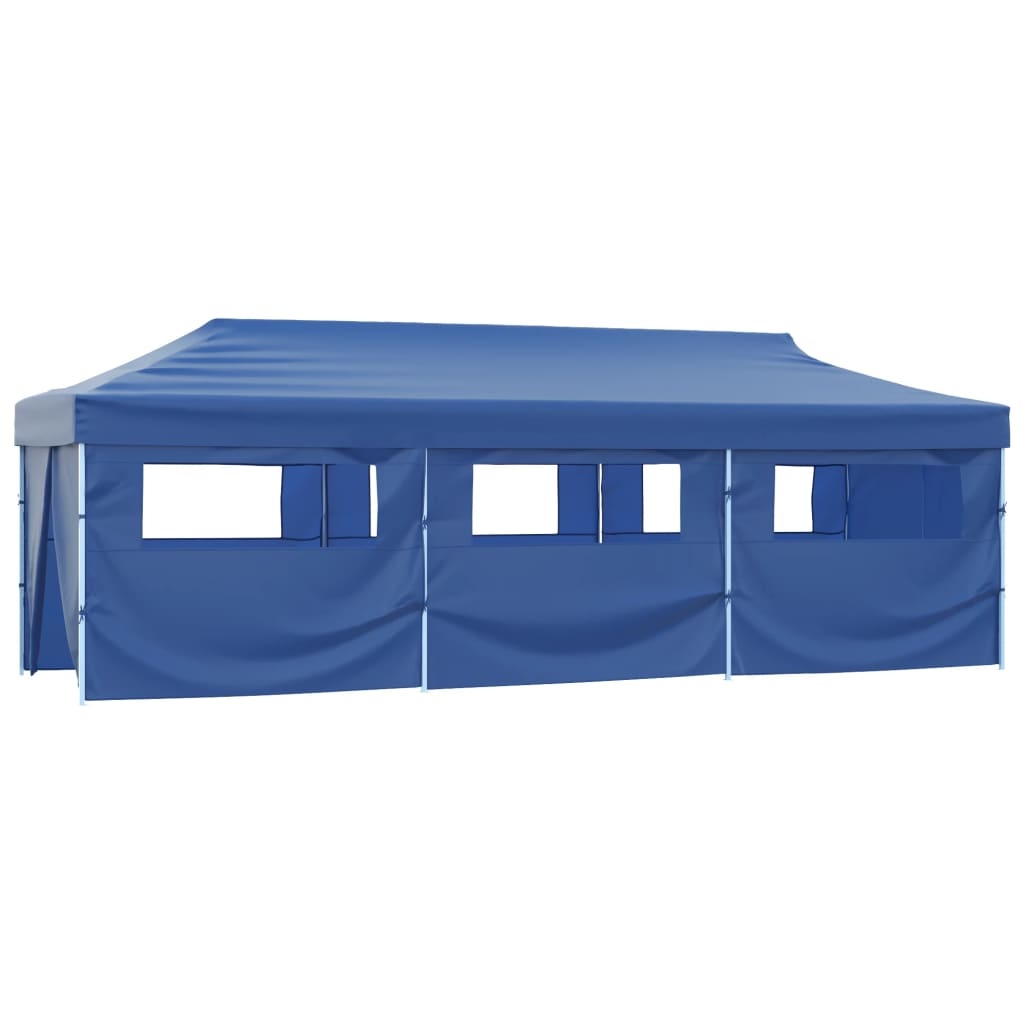 VidaXL Vouwtent pop-up met 8 zijwanden 870x291x315 cm blauw