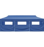 VidaXL Vouwtent pop-up met 8 zijwanden 870x291x315 cm blauw