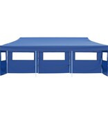 VidaXL Vouwtent pop-up met 5 zijwanden 3x9 m blauw