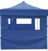 VidaXL Vouwtent pop-up met 5 zijwanden 3x9 m blauw