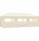VidaXL Vouwtent pop-up met 8 zijwanden 870x291x315 cm crème