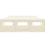 VidaXL Vouwtent pop-up met 8 zijwanden 870x291x315 cm crème