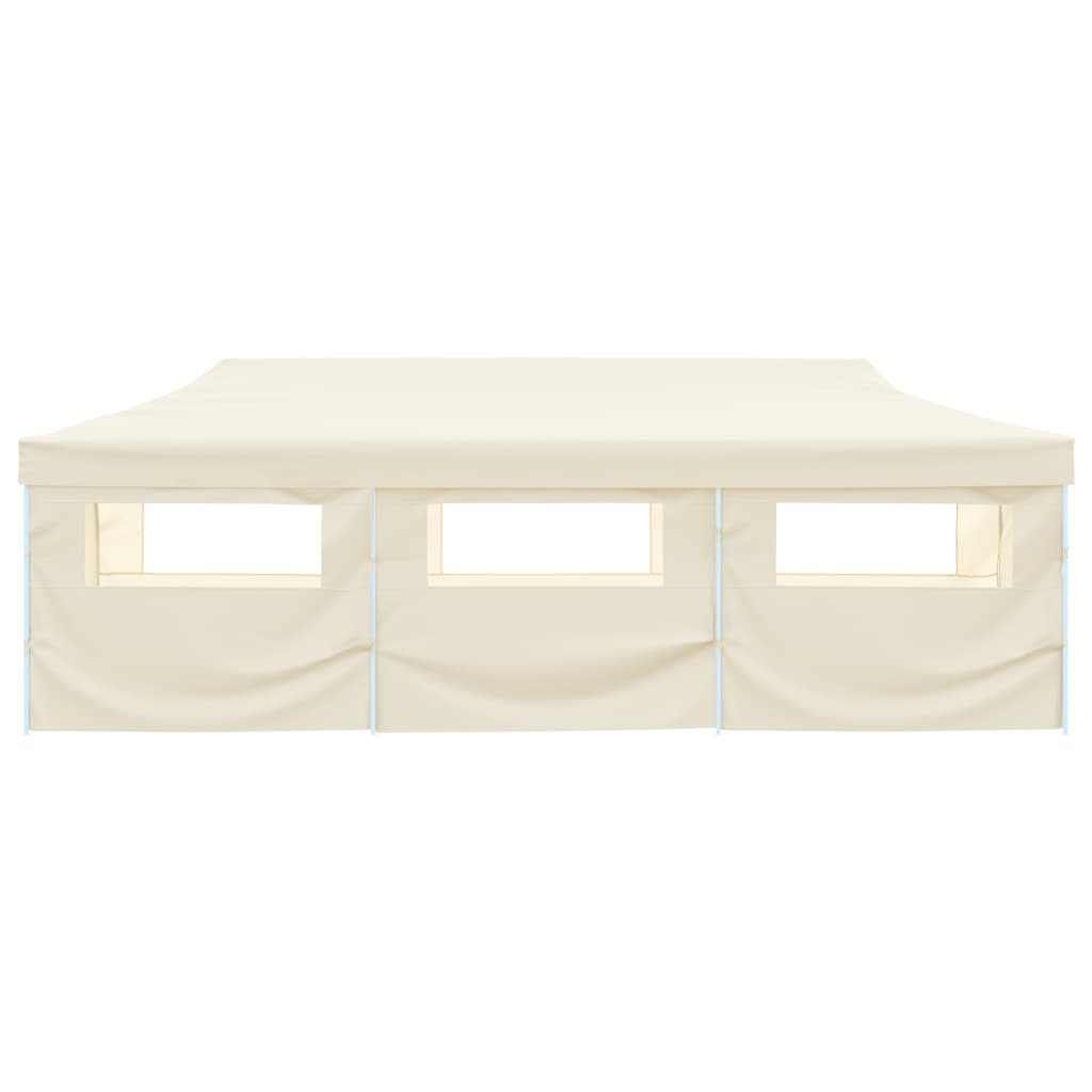 VidaXL Vouwtent pop-up met 8 zijwanden 870x291x315 cm crème