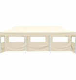 VidaXL Vouwtent pop-up met 5 zijwanden 3x9 m crème