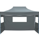 VidaXL Vouwtent met 3 wanden 431x291x315 cm antraciet
