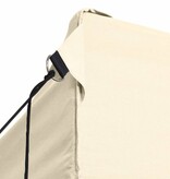 VidaXL Vouwtent met 3 wanden 3x4,5 m crème