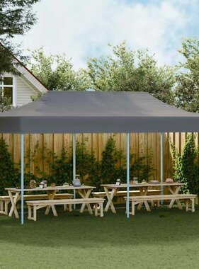 VidaXL Partytent pop-up inklapbaar 3x6 m antraciet