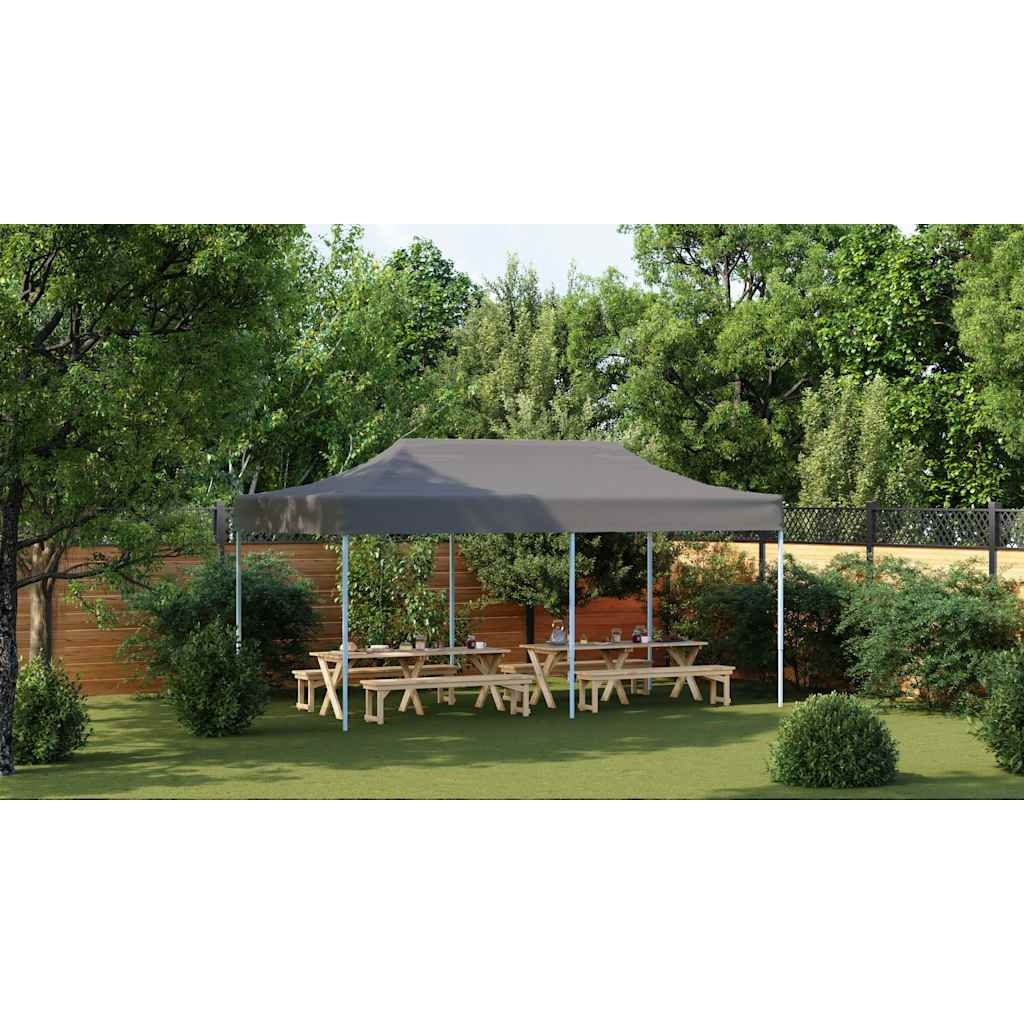 VidaXL Partytent pop-up inklapbaar 3x6 m antraciet