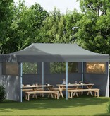 VidaXL Partytent pop-up inklapbaar met zijwanden 3x6 m antraciet