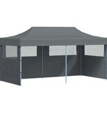 VidaXL Partytent pop-up inklapbaar met zijwanden 3x6 m antraciet
