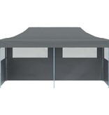 VidaXL Partytent pop-up inklapbaar met zijwanden 3x6 m antraciet