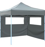 VidaXL Vouwtent pop-up met 2 zijwanden 3x3 m antraciet