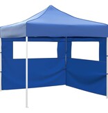 VidaXL Vouwtent met 2 wanden 3x3 m blauw