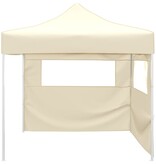 VidaXL Vouwtent met 2 wanden 291x291x315 cm crème