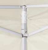 VidaXL Vouwtent met 2 wanden 291x291x315 cm crème