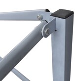 VidaXL Vouwtent met 2 wanden 291x291x315 cm crème