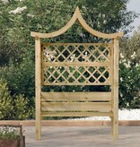 VidaXL Pergola met dak en bank geïmpregneerd grenenhout