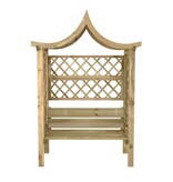 VidaXL Pergola met dak en bank geïmpregneerd grenenhout