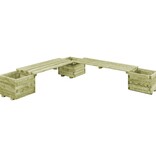 VidaXL Plantenbank geïmpregneerd grenenhout