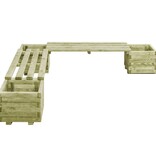 VidaXL Plantenbank geïmpregneerd grenenhout