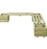 VidaXL Plantenbank geïmpregneerd grenenhout