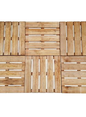 VidaXL Terrastegels 6 st 50x50 cm hout bruin