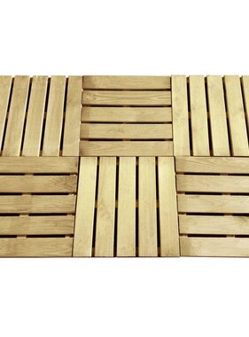 VidaXL Terrastegels 6 st 50x50 cm hout groen