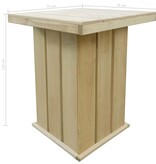 VidaXL Bartafel 75x75x110 cm geïmpregneerd grenenhout