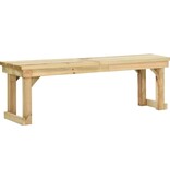 VidaXL Tuinbank 140 cm geïmpregneerd grenenhout