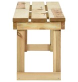 VidaXL Tuinbank 140 cm geïmpregneerd grenenhout