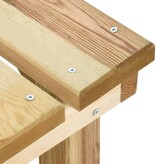 VidaXL Tuinbank 140 cm geïmpregneerd grenenhout