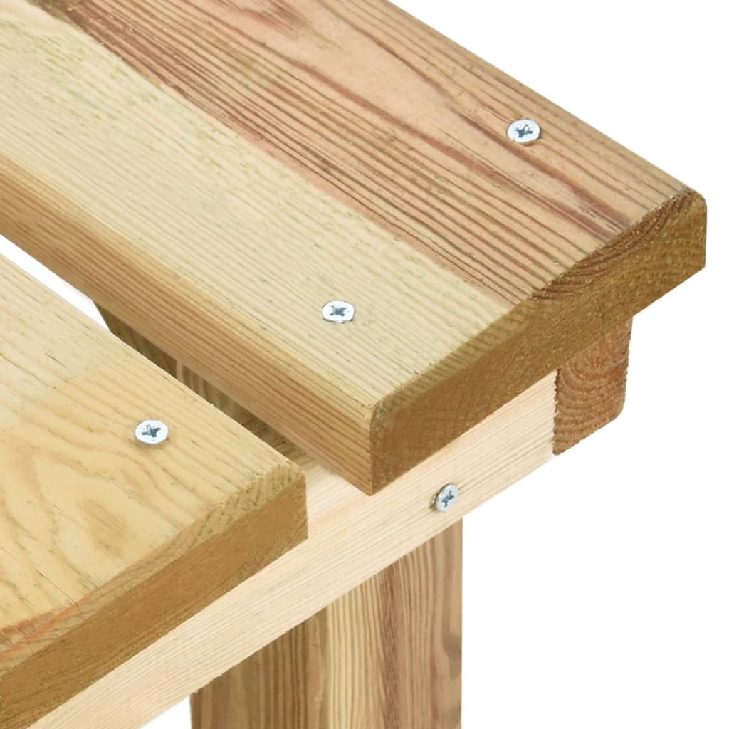 VidaXL Tuinbank 140 cm geïmpregneerd grenenhout
